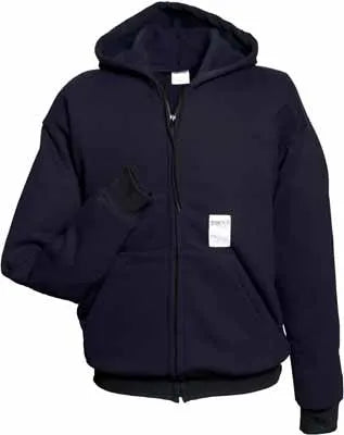 FR Zipper Front Hooded Sweatshirt