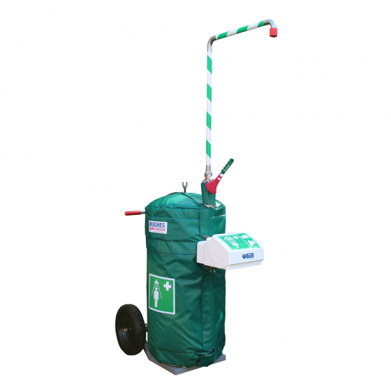 30 Gallon, Portable  Self-Contained Safety Shower w/ Eye/Face Wash, Mobile, Freeze Protected, 20V C1D2