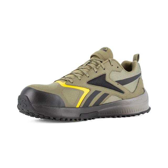 Athletic Composite Toe Electrical Hazard Slip Resistant Metal Free Green