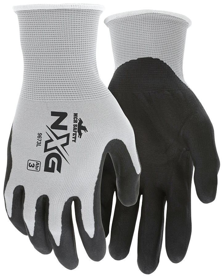 NXG 13 Gauge Nitrile Foam Palm Gloves