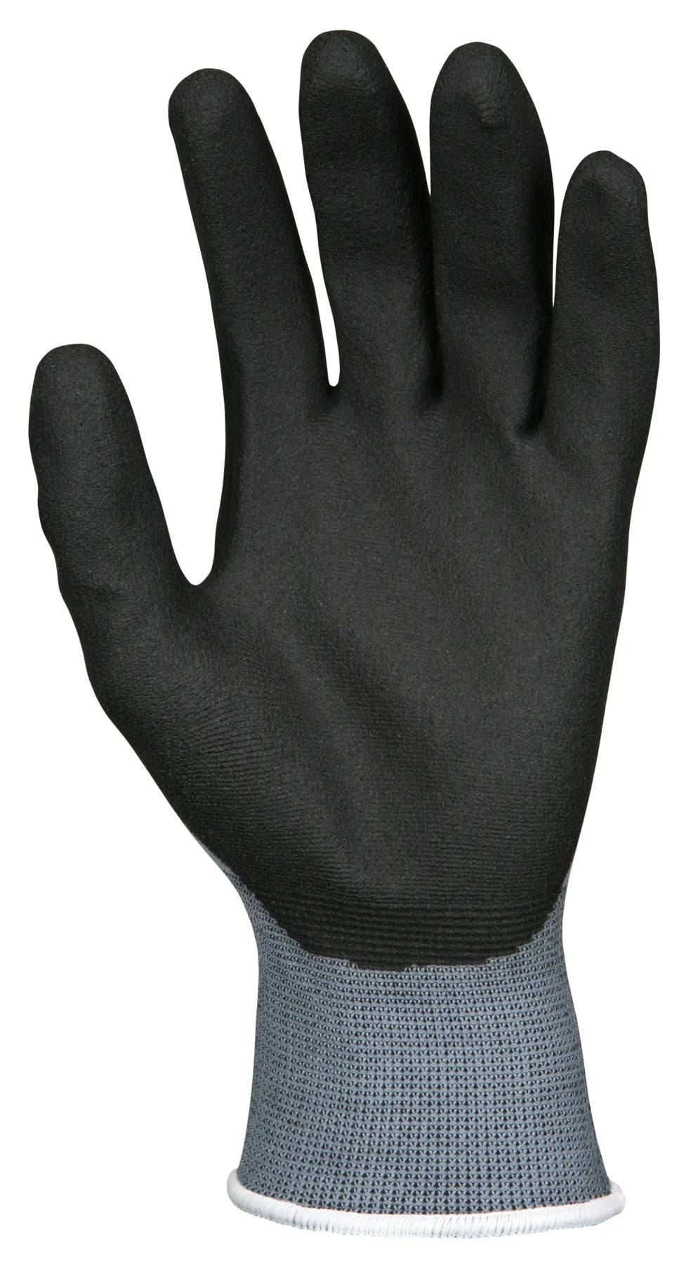 15 Gauge Gray Nylon Shell Black HPT Palm and Fingers Gloves size XL, 2X Large