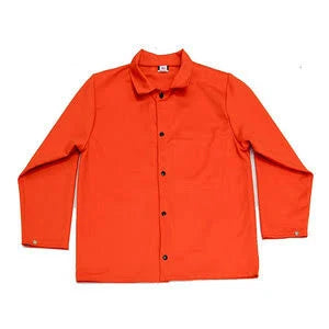 13 oz. Orange Combo Jacket, Wool Lined, Covered Snaps, Reflective, 3X