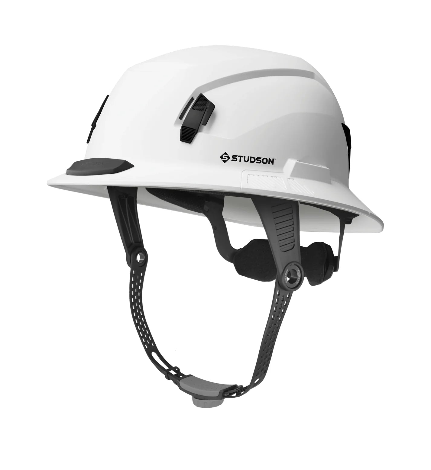 Hard Hat Full Brim Type 2 Non-Vented High Bar Chin Strap, White