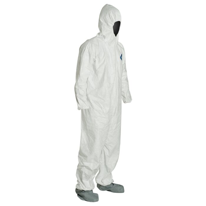 Tyvek Coveralls w/Hood & Boots, Case of 25
