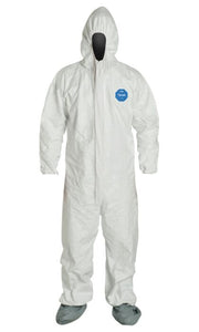 Tyvek Coveralls w/Hood & Boots, Case of 25