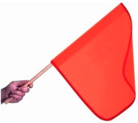 Solid Vinyl Safety Flag