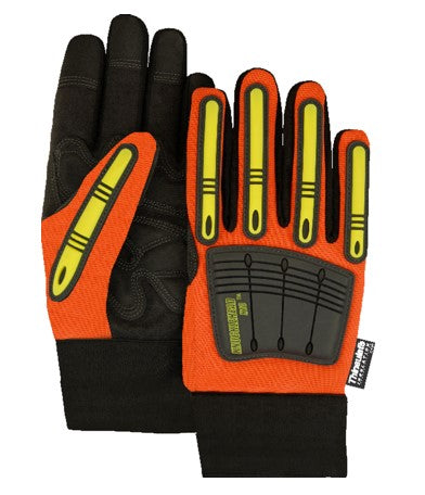 Winter Lined Knucklehead X10 Armor Skin Mechanics Gloves - Single Pair