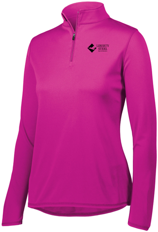 갤러리 뷰어에 이미지 로드, Liberty Steel - Augusta Sportswear Women&#39;s Attain Wicking 1/4 Zip Pullover
