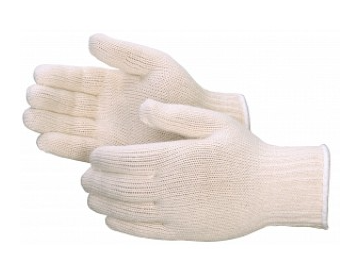 Women's Reversible Cotton-Polyester Knit Gloves - 12 Pack
