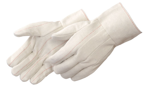 Double Palm Cotton Canvas Gloves - 12 Pack