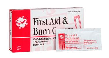 First Aid Burn Cream 10 Packets/Box