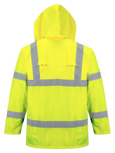 Load image into Gallery viewer, Class 3 Hi-Viz Rain Jacket with Reflective Tape
