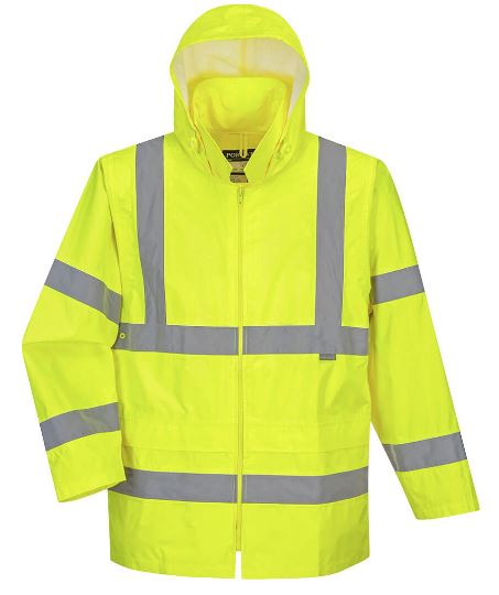 Load image into Gallery viewer, Class 3 Hi-Viz Rain Jacket with Reflective Tape
