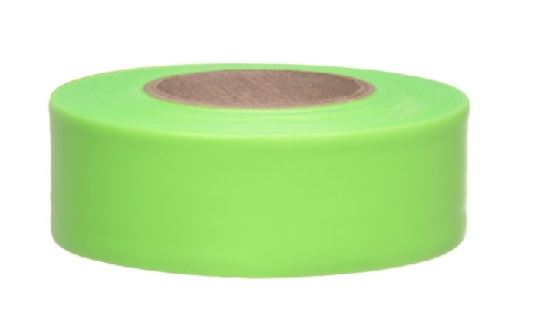 Hi-Viz Green Barricade Tape 3x1000 (No Legend)