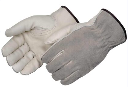Quality Reinforced Leather Drivers Gloves - 12 Pack