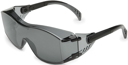 safety goggles for glasses wearers Gateway Safety 6983 Cover2 Gray Lens OTG Safety Glasses