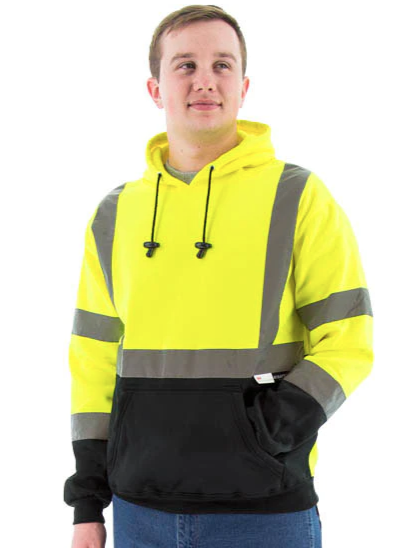 High Visibility Hooded Pullover