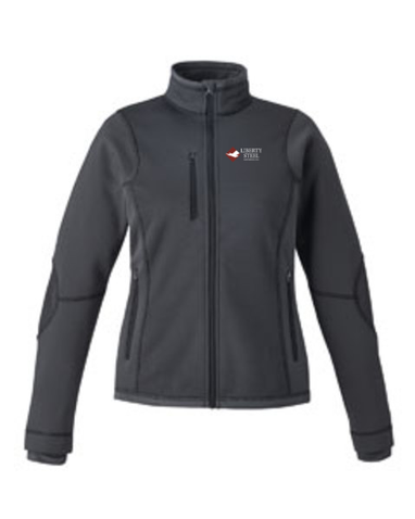 Load image into Gallery viewer, Liberty Steel - Ash City North End Ladies&#39; Pulse  Textured Bonded Fleece Jacket
