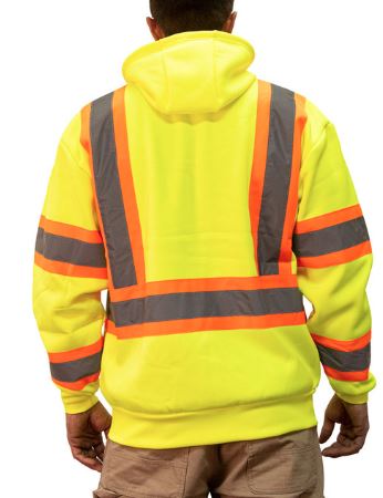 ANSI Class 3 Hood Sweatshirt US SafetyGear Inc