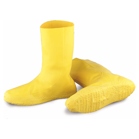 12" Hazmat Disposable Boot Cover-Yellow 50/CS
