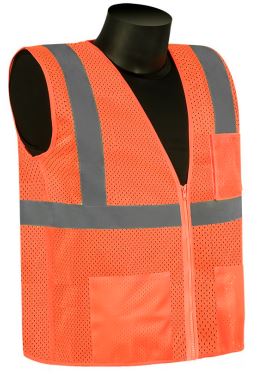 HIVIZGARD Class 2 Zip-Front Safety Vest