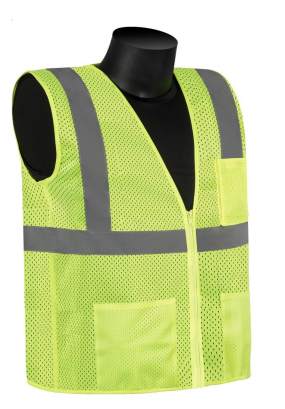HIVIZGARD Class 2 Zip-Front Safety Vest