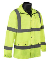 Class 3 Waterproof Windbreaker, Hi-Vis Green