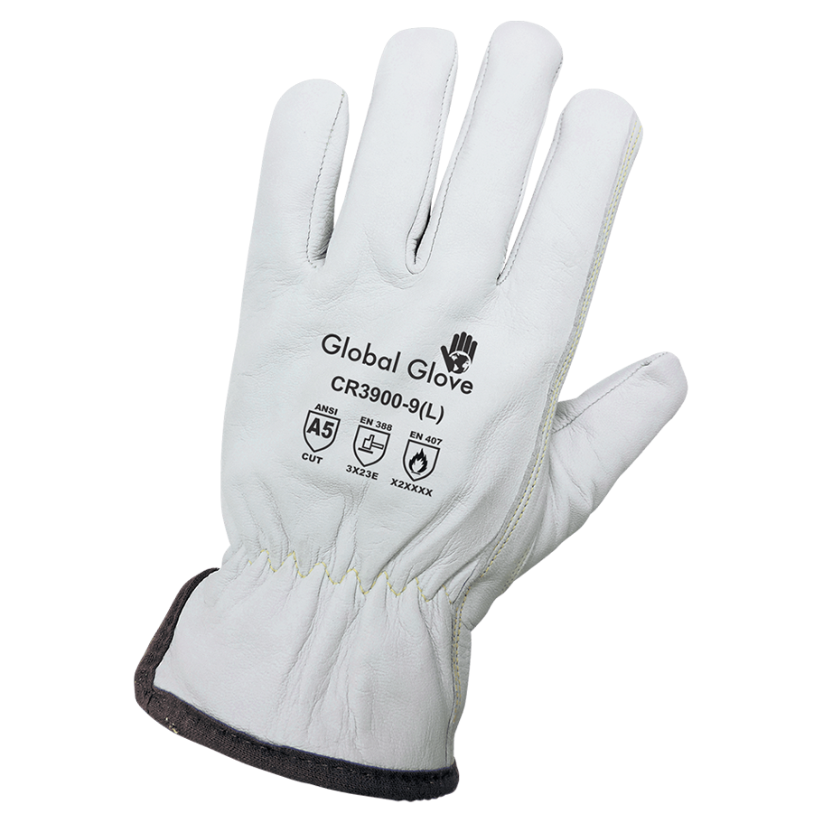 A5 Cut, Abrasion, and Puncture Resistant Grain Goatskin Gloves