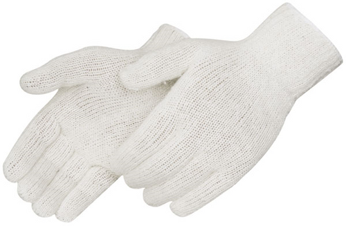 Reversible Cotton-Polyester Knit Gloves