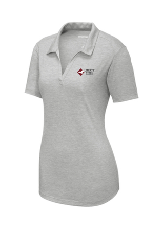 Load image into Gallery viewer, Liberty Steel - Sport Tek Ladies PosiCharge Tri Blend Wicking Polo

