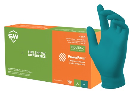 PowerForm EcoTek Nitrile Exam Gloves