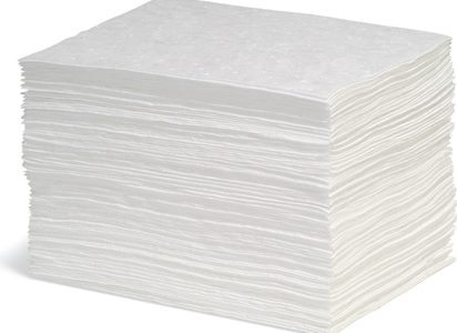White Oil Only Bonded Absorbent Pads