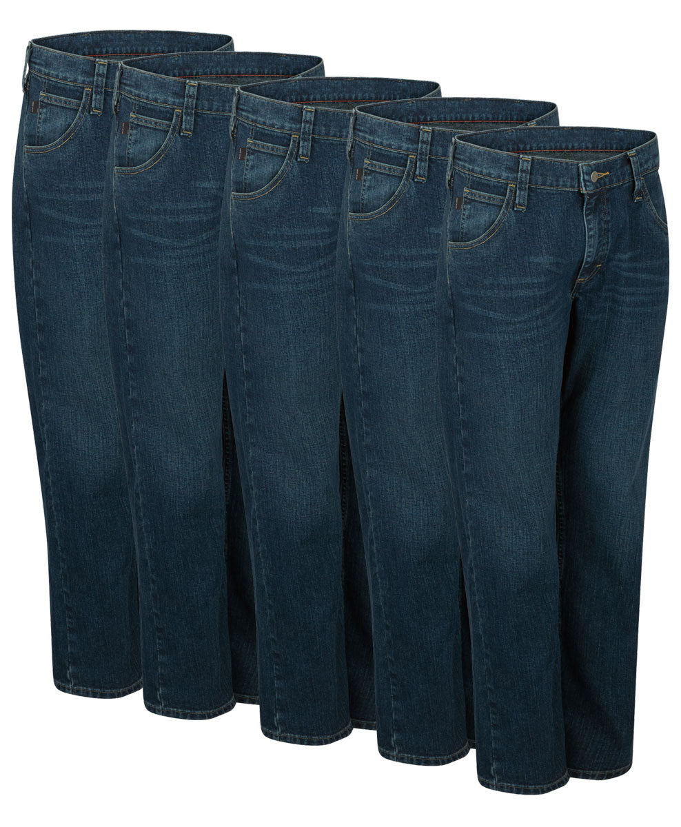 Bulwark Straight Leg FR Stretch Jeans - 5 Pack